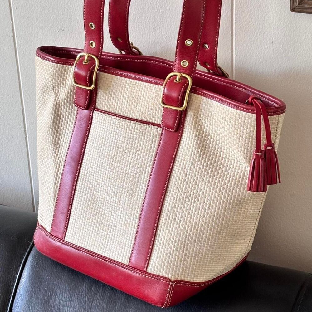 Coach Rattan Tote Bag